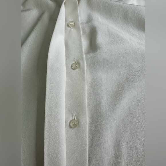 Vintage Eaton Secretary Peter Pan Collar Pleated Blouse Ruffle cuffs 12 - Picture 6 of 6